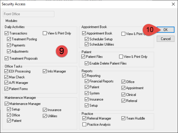 Setup User Permission Groups - Power Practice