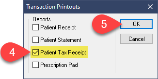 emailing tax receipts power practice